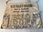 Vtg Carpenter s Canvas Cloth Nail Apron Tool Belt  Bird   Son Advertising
