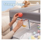 Baby Playpen Large Play Yard Fence For Toddlers 50 x50  Gray