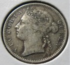  14  1898 Straits Settlements Malaya Singapore Qv 10 Cents 0 800 F Silver Vf  xf