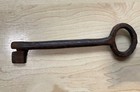 Antique Cast Iron Castle Jail Skeleton Key     Large 7 5  Old Victorian Medieval