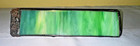 Vintage Green Slag Glass Kaleidoscope Triangular Prism Leaded Stained Glass Hand