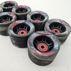 Set Of 8 Vintage Rock Skates Gt50 Roller Skate Wheels 60mm 40mm Sure-grip Abec5