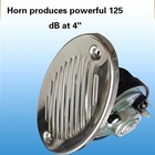Suone 5190512 12v 316 Stainless Steel Marine Boat Horn Flush Mount 125db