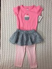 New tags 6 Month Carter s Baby Girl s 100  Cotton Skirt Leggings  cupcake   Set