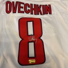 Alex Ovechkin  8 Autographed Washington Capitals Jersey Coa Size 52