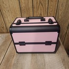 Large Aluminum Cosmetic Makeup Case  Jewelry Box Organizer  Dividers  Travel