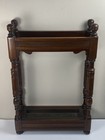Antique Victorian Umbrella Cane Holder Inlaid 1910 Brandt Furniture Company Rare