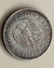 1935 E Germany German 5 Five Mark Third Reich Silver 90 Percent Silver Coin