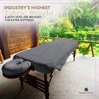 3 Piece Set Massage Table Sheets Set - 100  Natural Cotton Flannel- Includes    