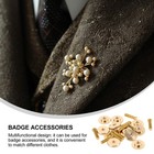  10 Sets Pin Backings Secure Lapel Backs Locking Badge Accessories