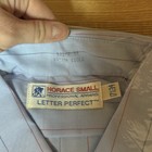Vtg  Postal Service Us Mail Button Shirt Long Sleeve Size 17 5x34 Pinstripe