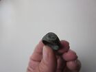 Very Rare Ancient Roman Small Bronze Engraved Ring With A Star  I - Ii Ad 