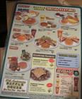 Vintage 2005  waffle House   50th Anniversary  Menu Placemat Trace Adkins