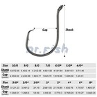 50 100 500pcs Fishing Octopus Circle Hooks Offset  8-10 0 Saltwater   Freshwater