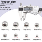 490pcs Precision Steel Ball Assortment Kit 8 Sizes Bearings Hardware Set