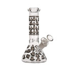 8  Glow In The Dark Ghost Glass Beaker Bong Thick Hookah Water Pipe   14mm Bowl