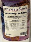 New America Sews Tear-a-way Light Stabilizer 8 Inches Wide X 75 Feet Long - B5