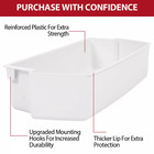 White Shelf Bin Compatible With Kenmore Whirlpool Refrigerator For 2187172 2-pc