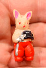 Vintage Celluloid Rabbit With Top Hat  1930s Japan