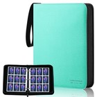 Baseball Card Binder  50 Sleeves  900 Pockets  Fits Trading Cards green Album