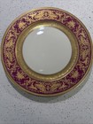 Rare Antique Rosenthal Raise Gold Encrust Red Phoenix Bird Set Of 4