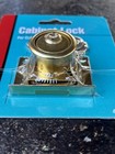 Cabinet And Drawer Lock Brass Plated Steel Finish Up To 1    Thick