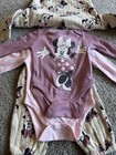 Disney Baby Minnie Mouse 4 Piece Outfit Set Pink 3 Months Nwt Long Sleeve