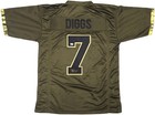 Sale  Dallas Cowboys Trevon Diggs Autographed Signed Army Green Jersey Psa dna