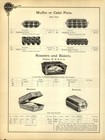 1901 Paper Ad Antique Cast Iron Muffin Cake Pan Waffle Iron American Wood Handle