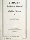 1957 Booklet Singer Student s Manual Of Machine Sewing Book