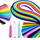 1300 Pcs Paper Quilling Strips Kit With 3 Tools  26 Colors  4 Widths - Craft Sup