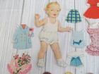 Vintage Mid Century Paper Dolls   Cloths Children Girls Adult Lot Cut Out C