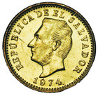 El Salvador 3 Centavos  1974 Gem Unc only Year Ever Minted free Shipping