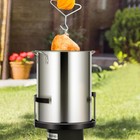 30 Qt  Turkey Deep Fryer Pot W  Lid   Basket Stainless Steel Seafood Boil Pot