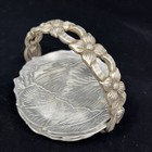 Set Of 6 Vintage Hand Wrought By Rodney Kent Silver Metal Aluminum Coasters Usa