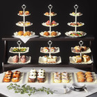 10 Pack Cake Stand Set With 3 X Two-tier And 3 X Three-tier Cupcake Stands  Plas
