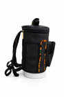 Multi-purpose Cylindrical Carry Bag For 11  Djembe Drum     Black With Kente