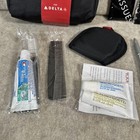 Tumi For Delta Air Lines Black Fabric Toiletry Makeup Amenity Travel Kit Bag