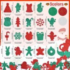 And Christmas Shape Foam Stickers Self-adhesive For Kids Crafts Diy Winter Party