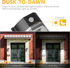 30w Led Wall Pack Light With Dusk To Dawn Sensor  3600lm  5000k Daylight  120vac