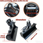 Mini Excavator Tilting Bucket Attachments 800mm Hydraulic Digger Tilt Bucket