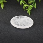 Natural Clear Quartz Palm Worry Stone Oval Polished Healing Crystal Pocket Stone