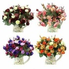 Artificial Rose Flower Bouquet Fake Plant Bunch Wedding Party Home Decor Xmas Us