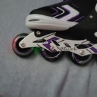 Nattork Kids Adjustable Inline Skates With Led Light Up Wheels Large  youth 5-8 
