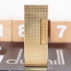 Dunhill Lighter Gold Plate Hobnail Pattern _ultrasonically Cleaned_working