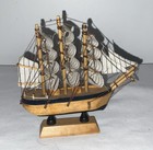 Miniature Wood Model Tall Sailing Ship Boat Nautical 6    Key West