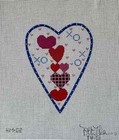 Hp Needlepoint  18-mesh  Valentine s Heart  Deelda Needlepoint Designs