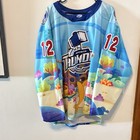 Wichita Thunder Peter Bates  12 Game Used Hockey Jersey Size 54 Nickelodeon Baby