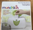 Munchkin Warm Glow Wipe Warmer  -  White green   -   New