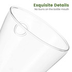 Circular Glass Wall Hanging Vase Bottle For Plant Flower Decor Clear